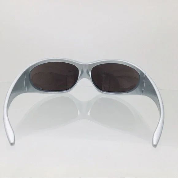 Balenciaga Sunglasses Silver / Grey - BB02525-005 - BALENCIAGA BB0252S 005 Cat Eye Bio Injection Silver Grey 80  main image 4